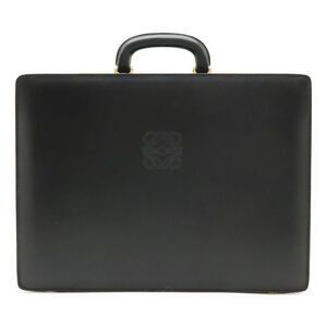 Loewe Leather Anagram Attache Case Briefcase